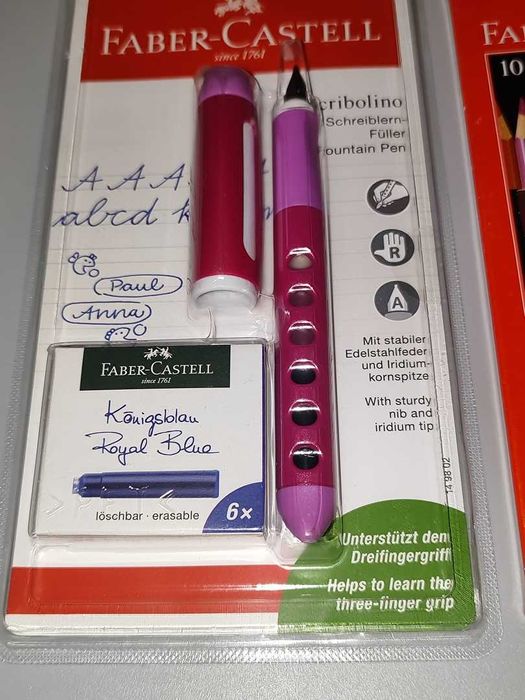 Pióro Wieczne Faber-Castell Scribolino Kolor Fuksja Nowe + Gratis