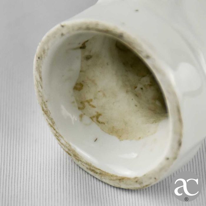 Nossa Senhora com menino porcelana Vieux Paris, séc. XIX