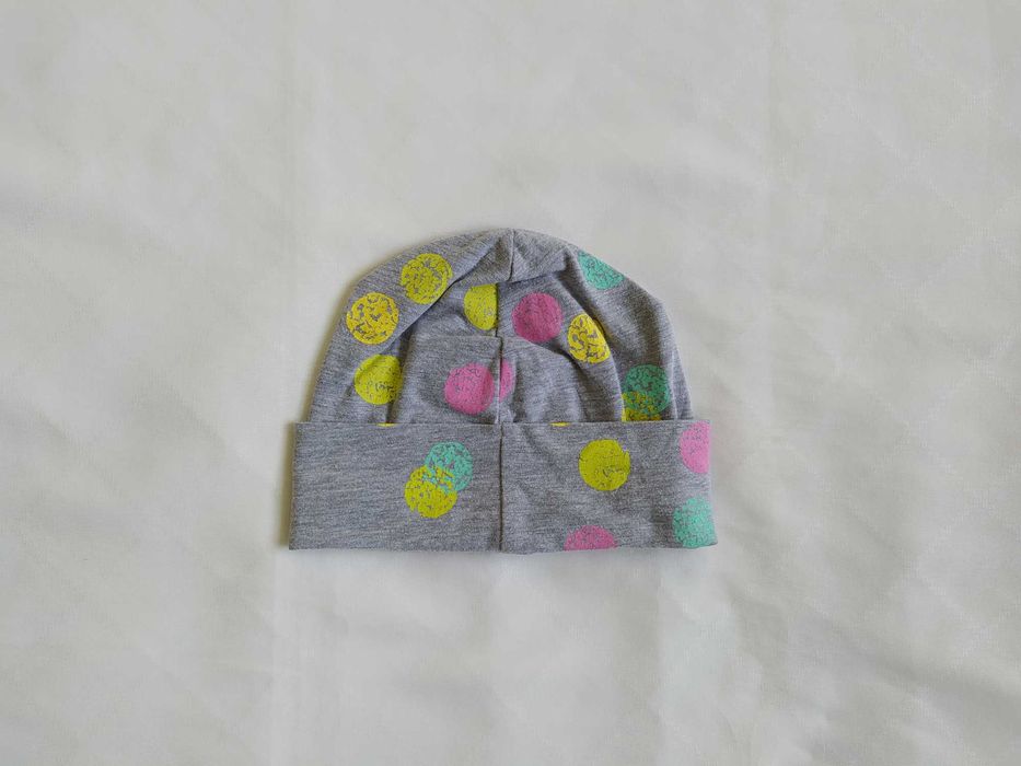 Czapka cienka wiosna-lato-jesień 5.10.15 obwód 44/46 / 6-9-12 m-cy