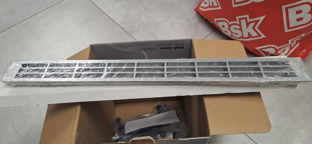 Kampo Agata Kratka wentylacyjna do lodówki do zabudowy rozm. 50x500 mm