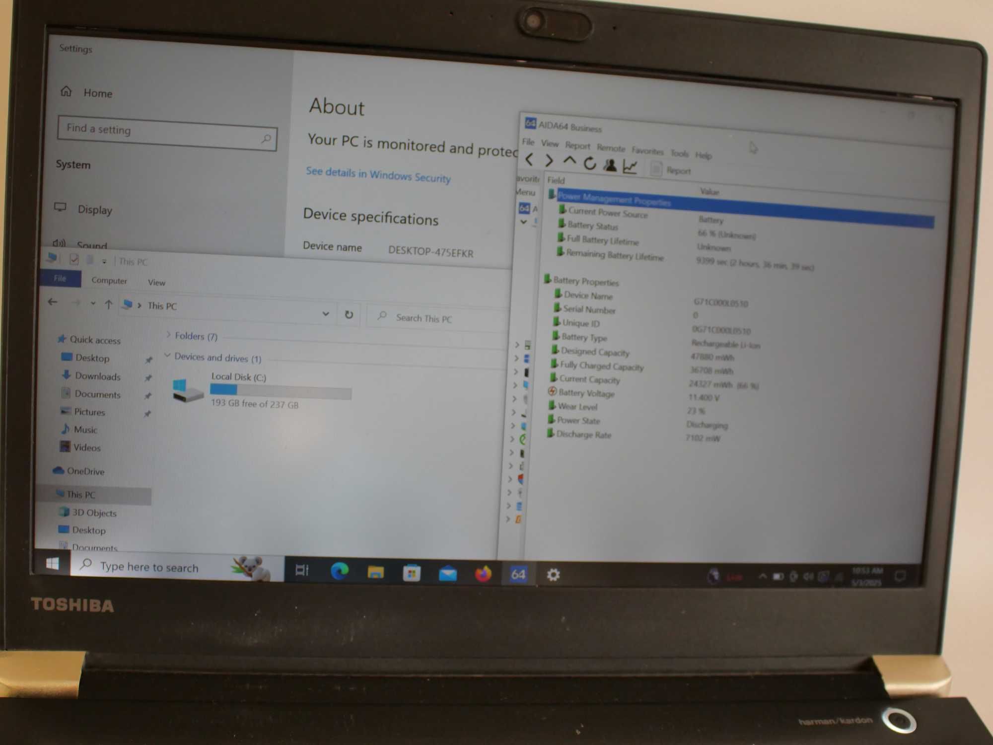 Легкий ноутбук Toshiba Portege X30-E 13.3" FullHD IPS i5-8350U 250/8Gb
