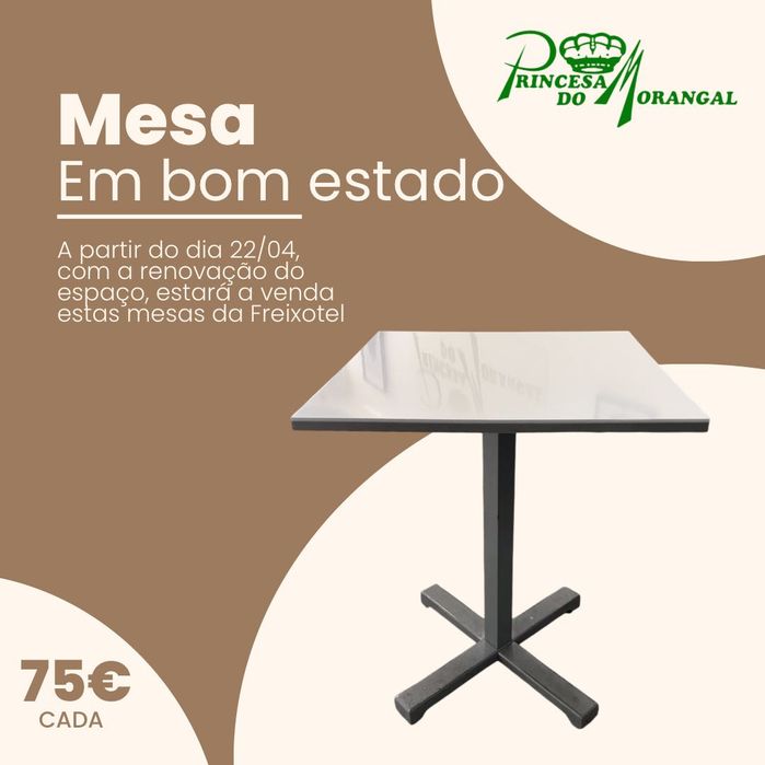 Mesa Freixotel, branca