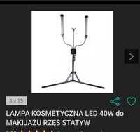 Lampa KOSMETYCZNA LED 40W do Makijażu, rzęs,statyw