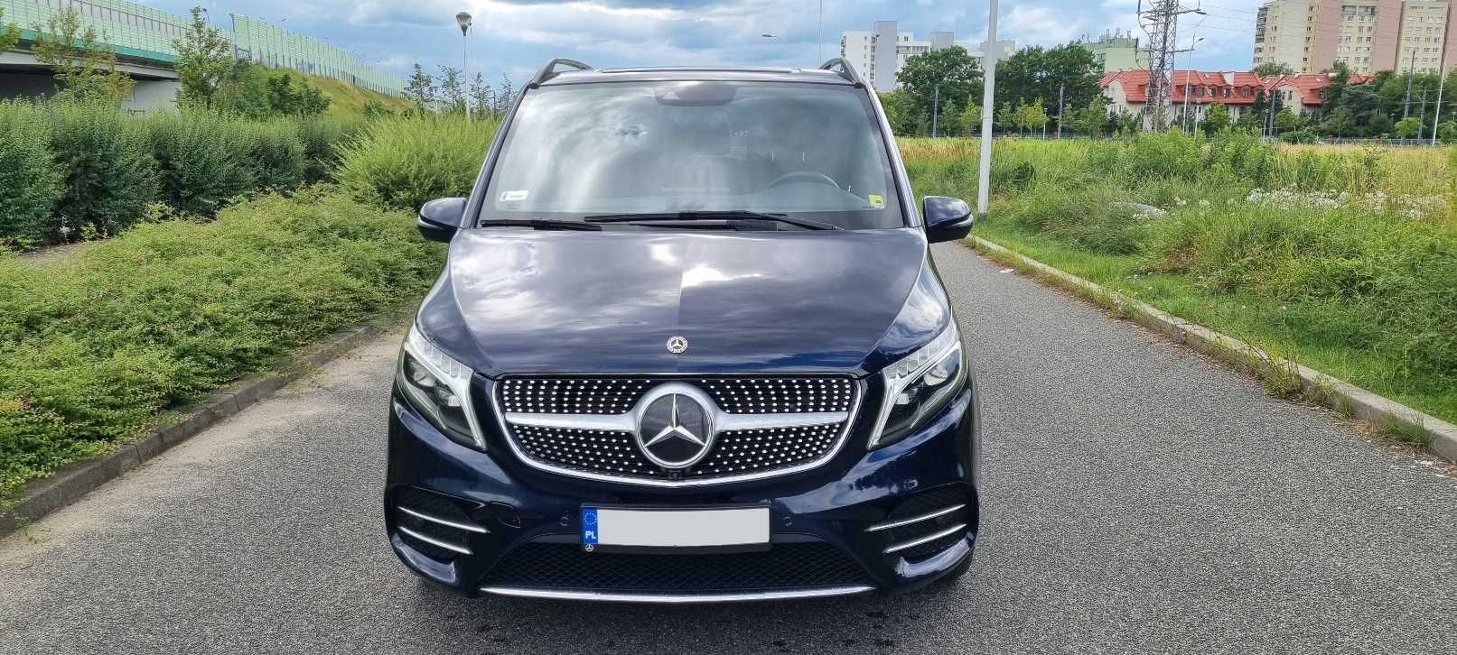 Wynajem busów osobowych 6, 7 os Mercedes V-Klasa 4matic 240KM + stolik