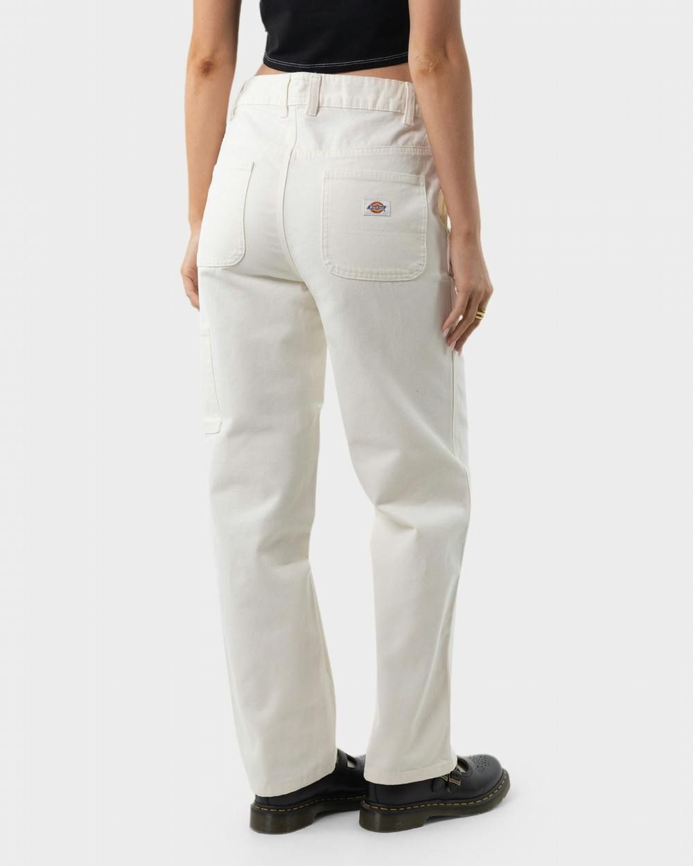 Женские рабочие скейтерские штаны dickies duck canvas pant w stone was