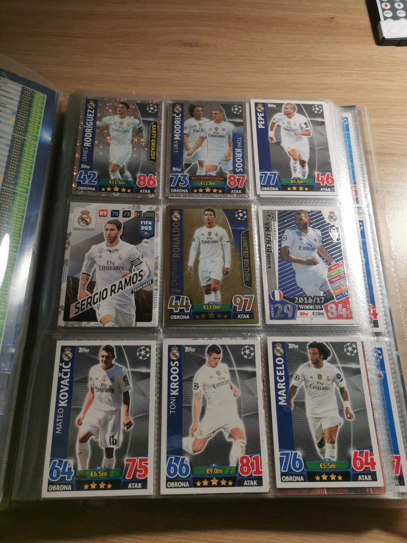 Prawie pełny album Match Attax 2015/16