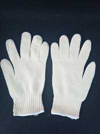 6 par rękawice ochronne robocze bawełniane rozmiar 11