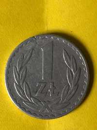 Moneta 1 zł z czasów PRL , 1949