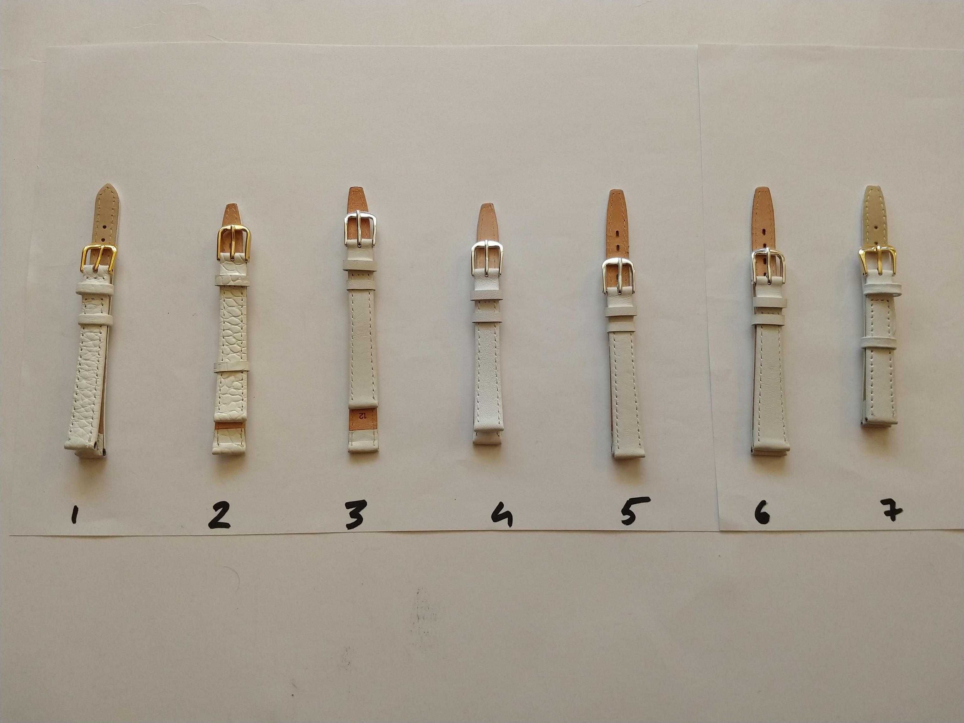 Pasek do zegarka | bransoleta | paski | skóra | białe | zegarmistrz