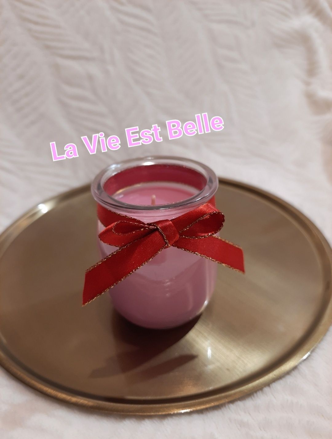 Świeca sojowa zapachowa La Vie Est Belle Type Lancome