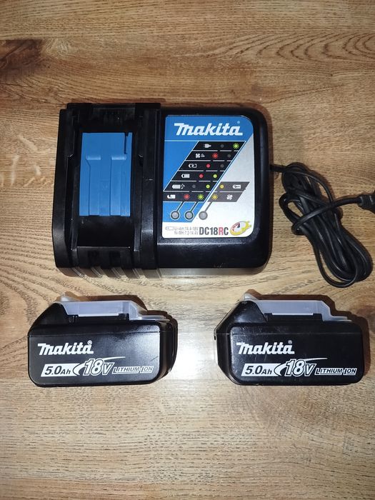 Akumulatory szybka ładowarka Makita DC18RC 2xBL1850B 5Ah 18V zestaw