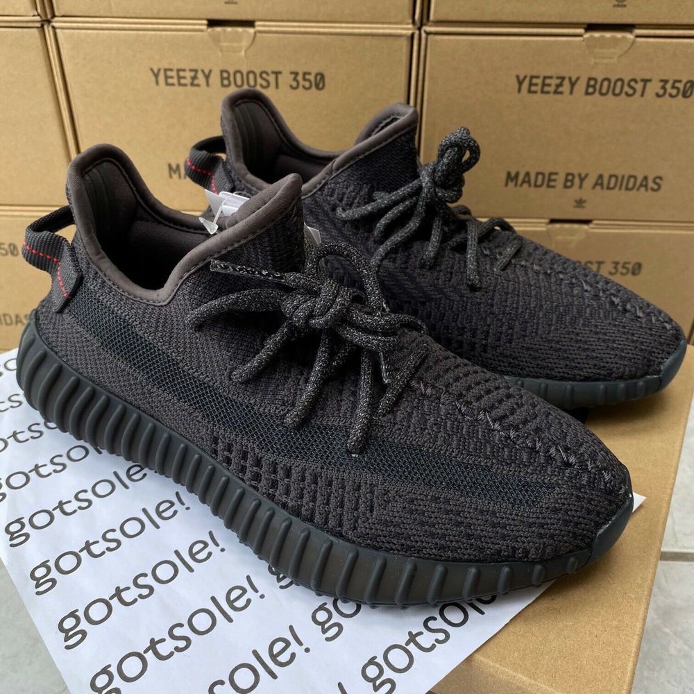 Оригинальные кроссовки Adidas Yeezy Boost 350 V2 Black Reflective