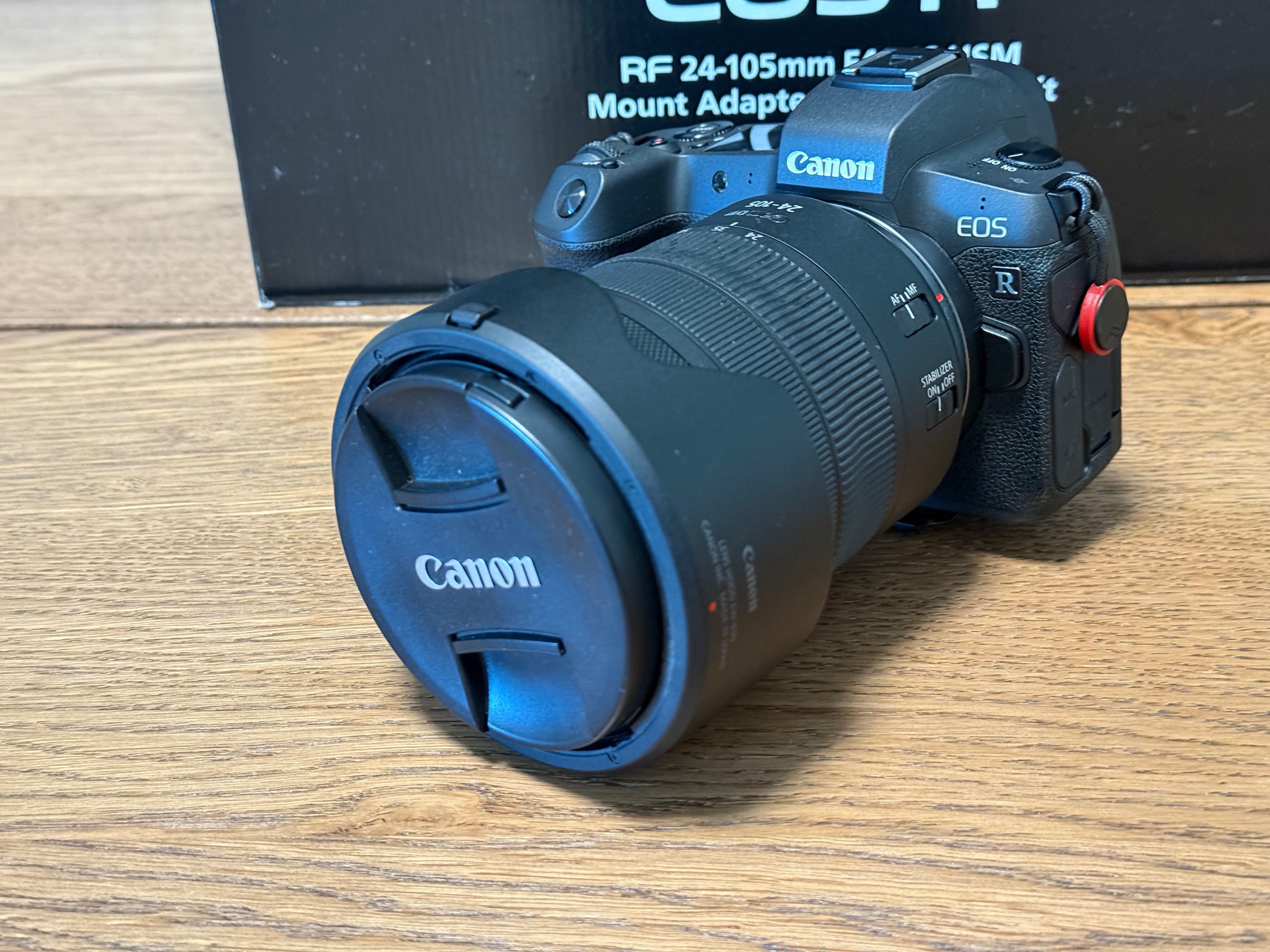 Canon EOS R + RF 24-105mm F4 L – Kit como novo