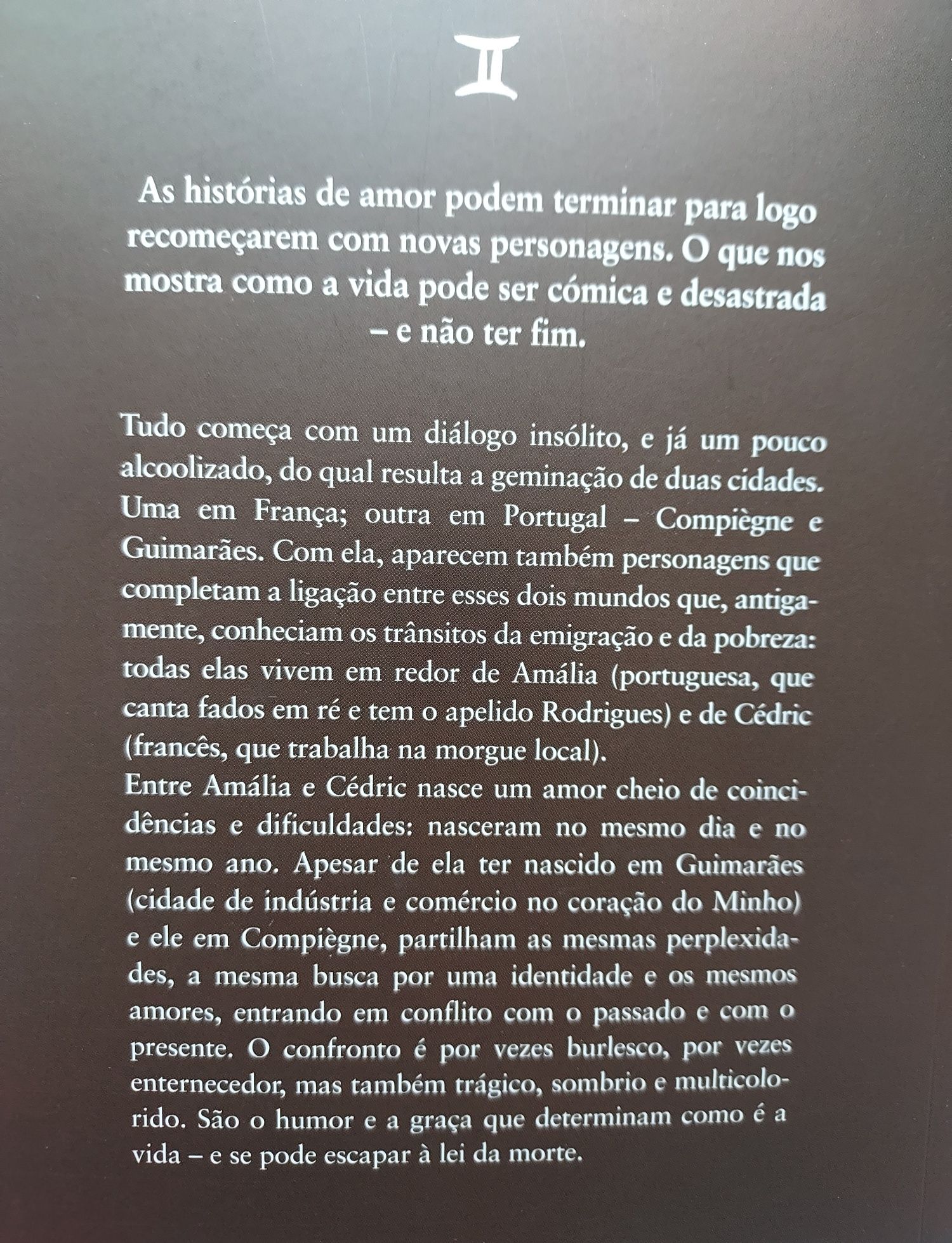 Livro "Vida e morte nas cidades geminadas" de Sérgio Godinho