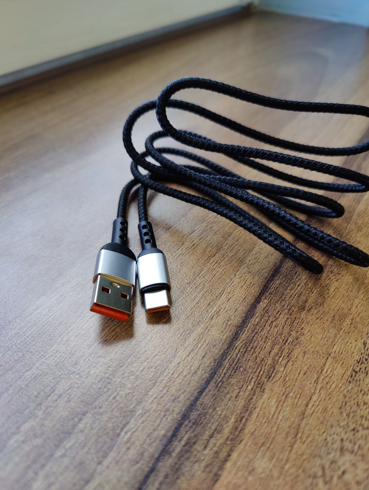 Kabel ładowania USB - USB C 3A szybkie ładowanie, 1,2m