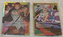 2 cartas one piece tcg shanks e yamato