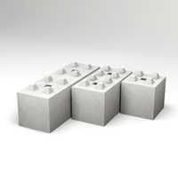 Blok betonowy typ 60 / bloki betonowe / mury oporowe / ściana / zasiek
