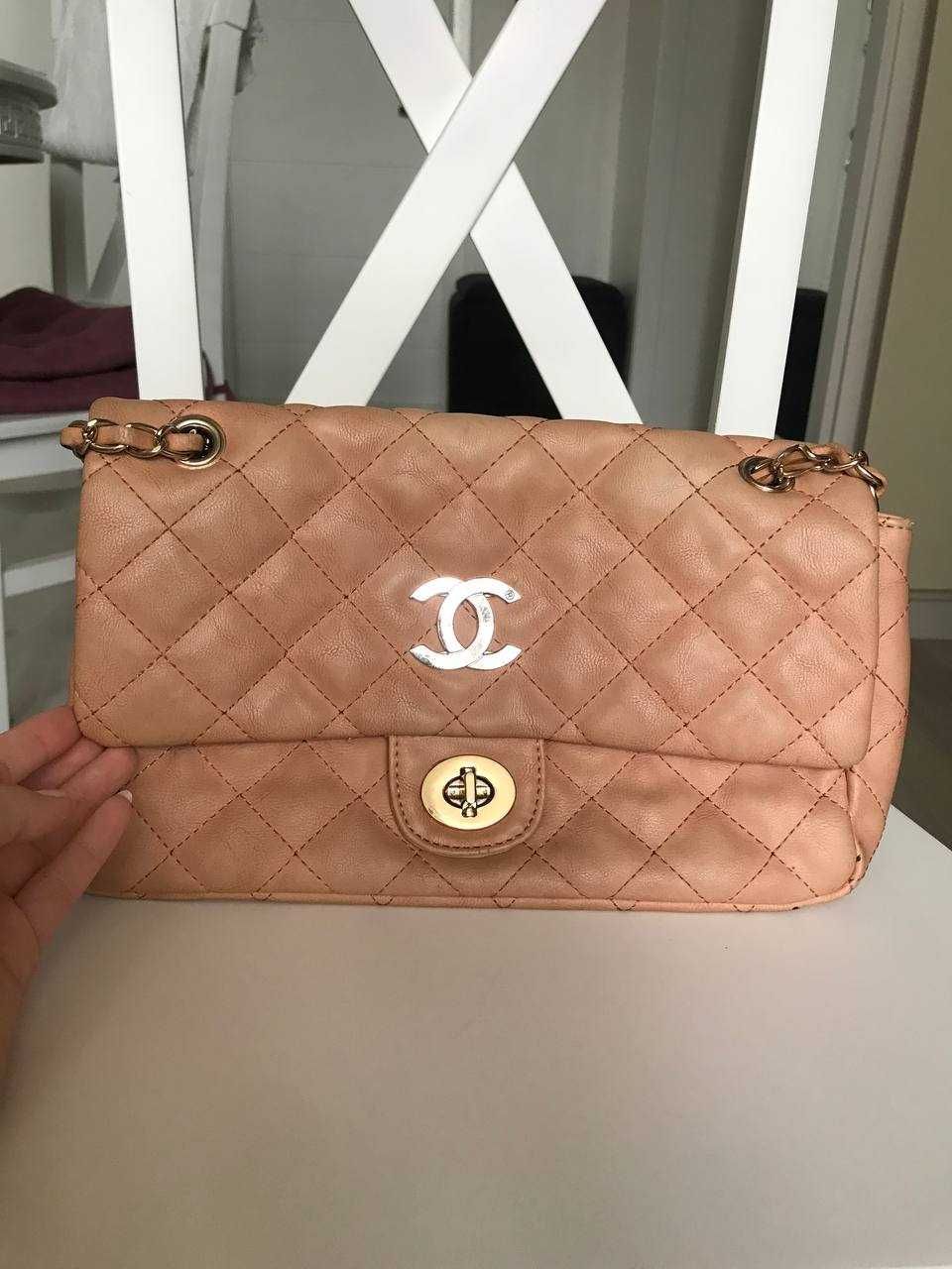 Сумка Chanel, персикова