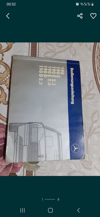 Instrukcja obsługi Mercedes 190