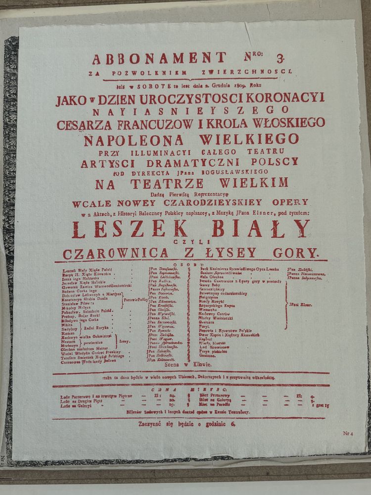 Polski Afisz Teatralny 1765 - 1939