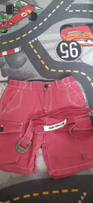 Spodenki z paskiem i kieszeniami