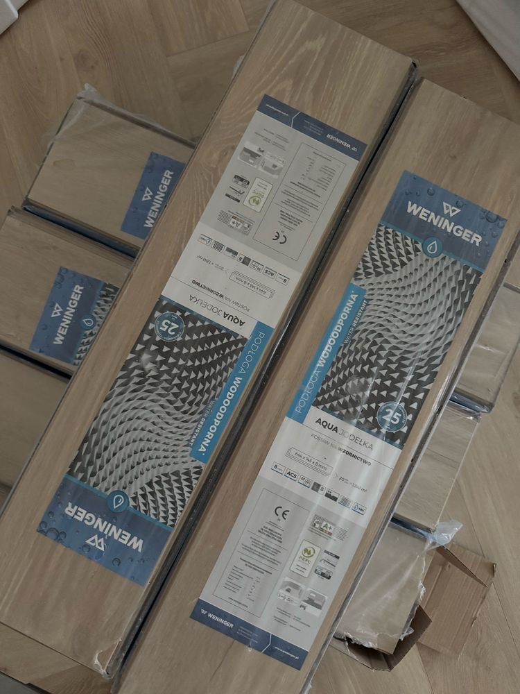 Panele podłogowe laminowane WENINGER DĄB VERDON AQUATUS W706J jodełka
