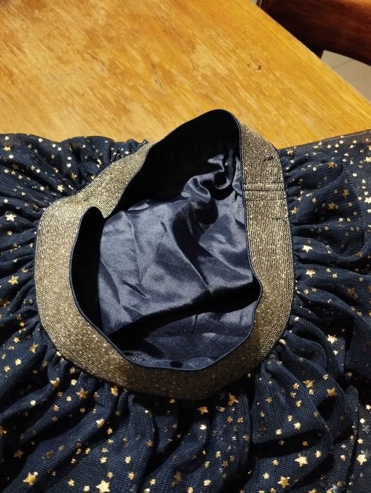 Spódniczka tiul 134 cm granatowa