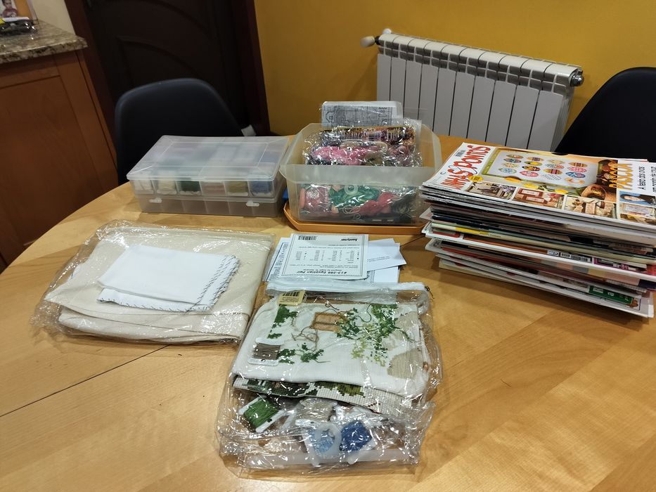 Ponto cruz - revistas e linhas