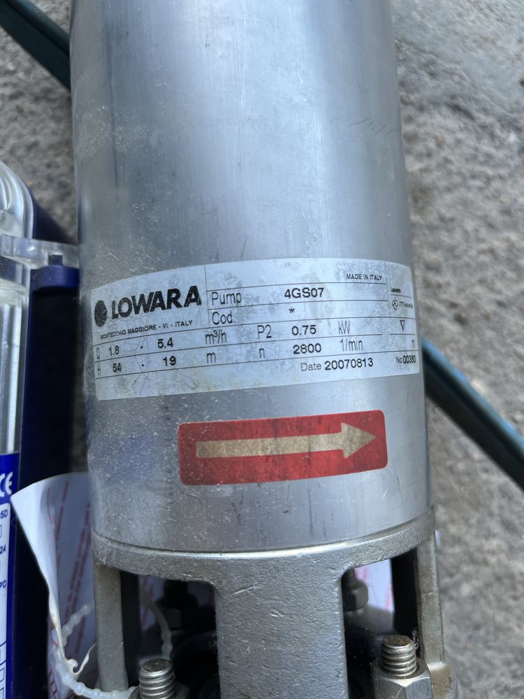 Bomba Lowara Trifasica + Quadro