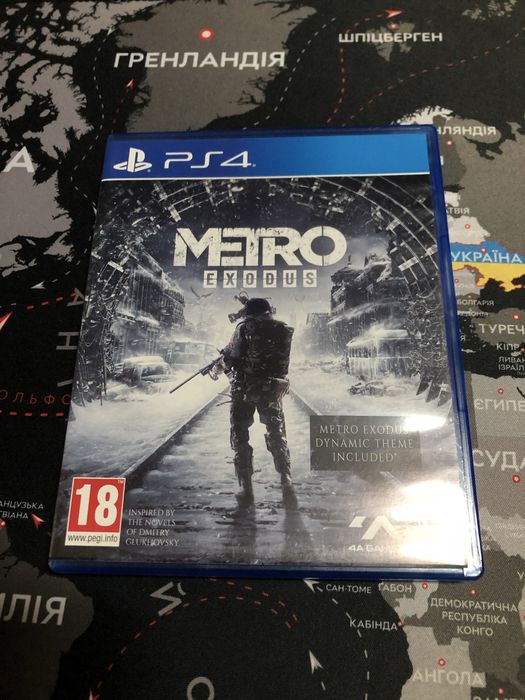 Диск з грою Metro Exodus ps4/ps5