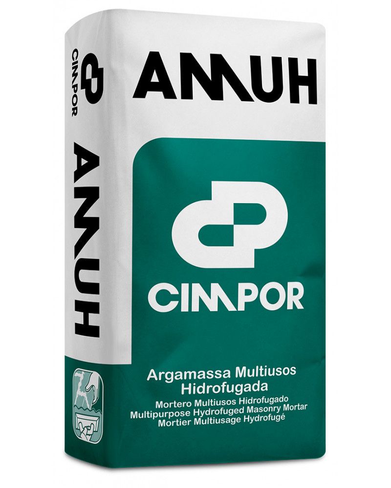 Argamassa Multiusos Hidrofugada 25 Kg - Cimpor (2 Sacos)