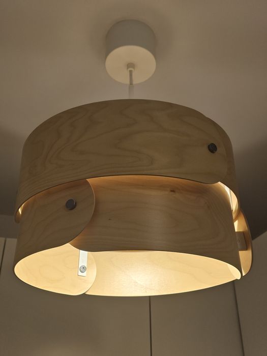 IKEA SODAKRA lampa wisząca z brzozy, jak nowa