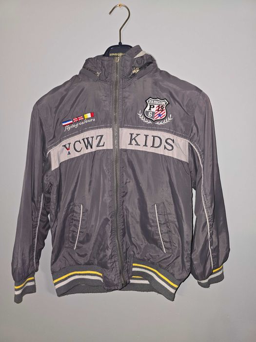 Kurtka chłopięca wiatrówka dwustronna