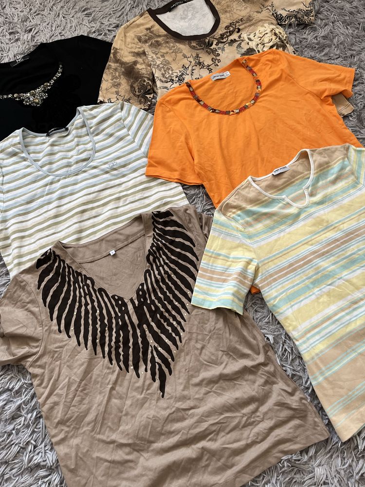 zestaw koszulek t-shirtów M paka ubrań na lato vintage y2k opium