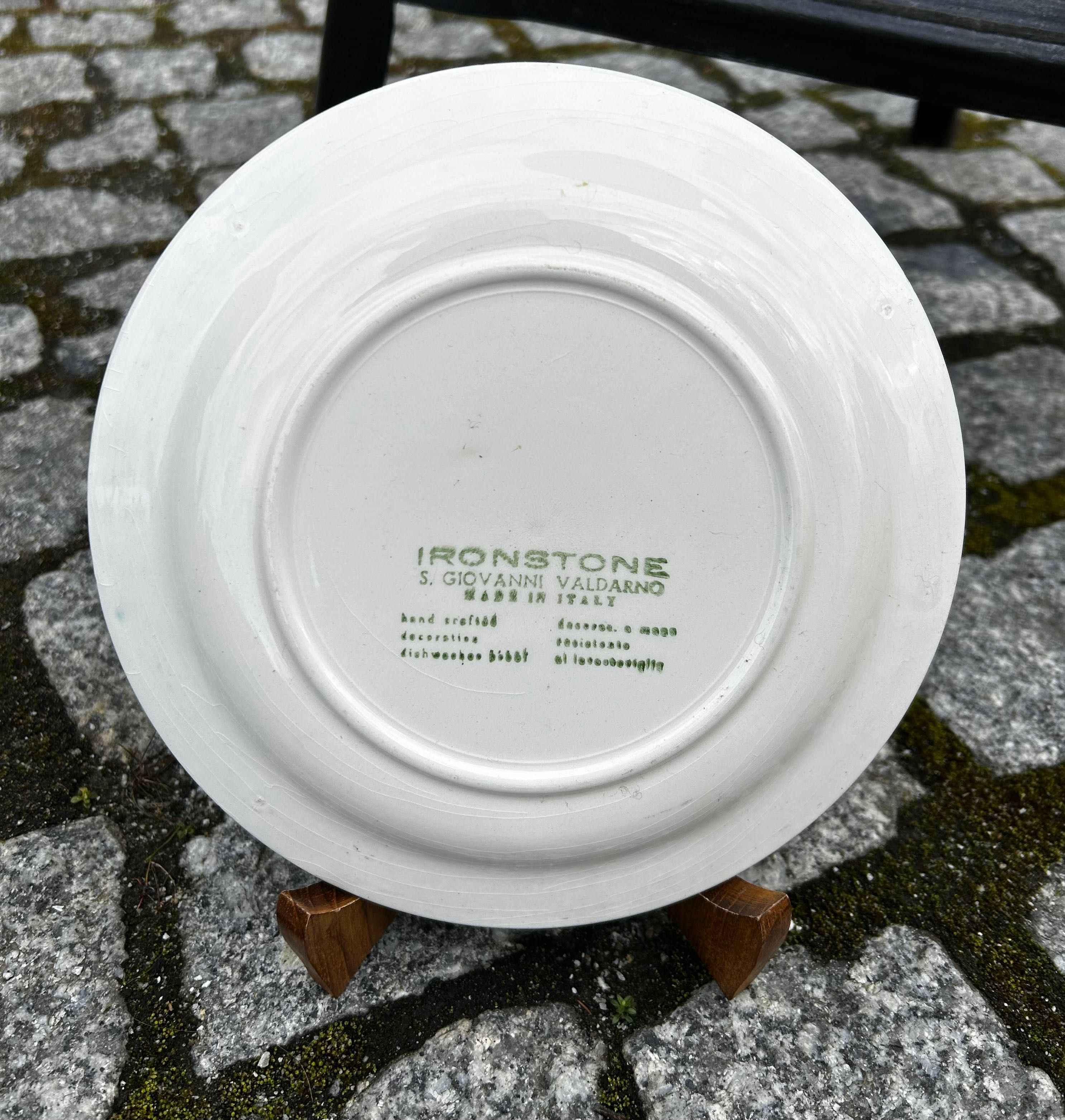 Talerz ze słonecznikiem- Ironstone S. Giovanni Valdarno. Made in Italy