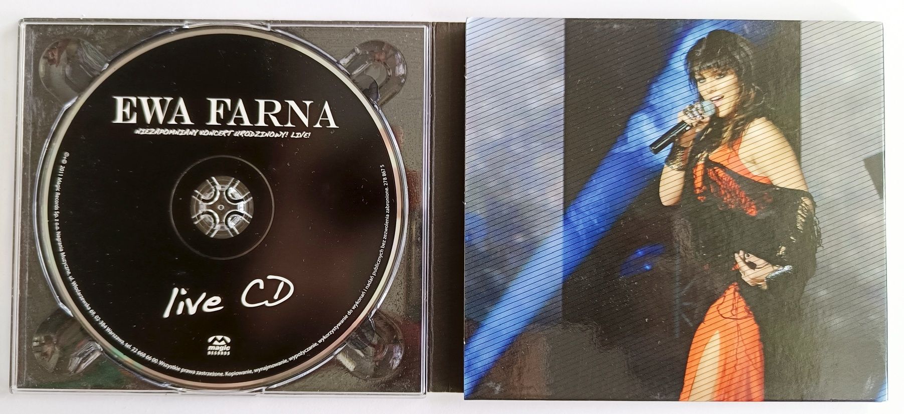 Ewa Farna Live Niezapomniany Koncert Urodzinowy CD+DVD 2011r