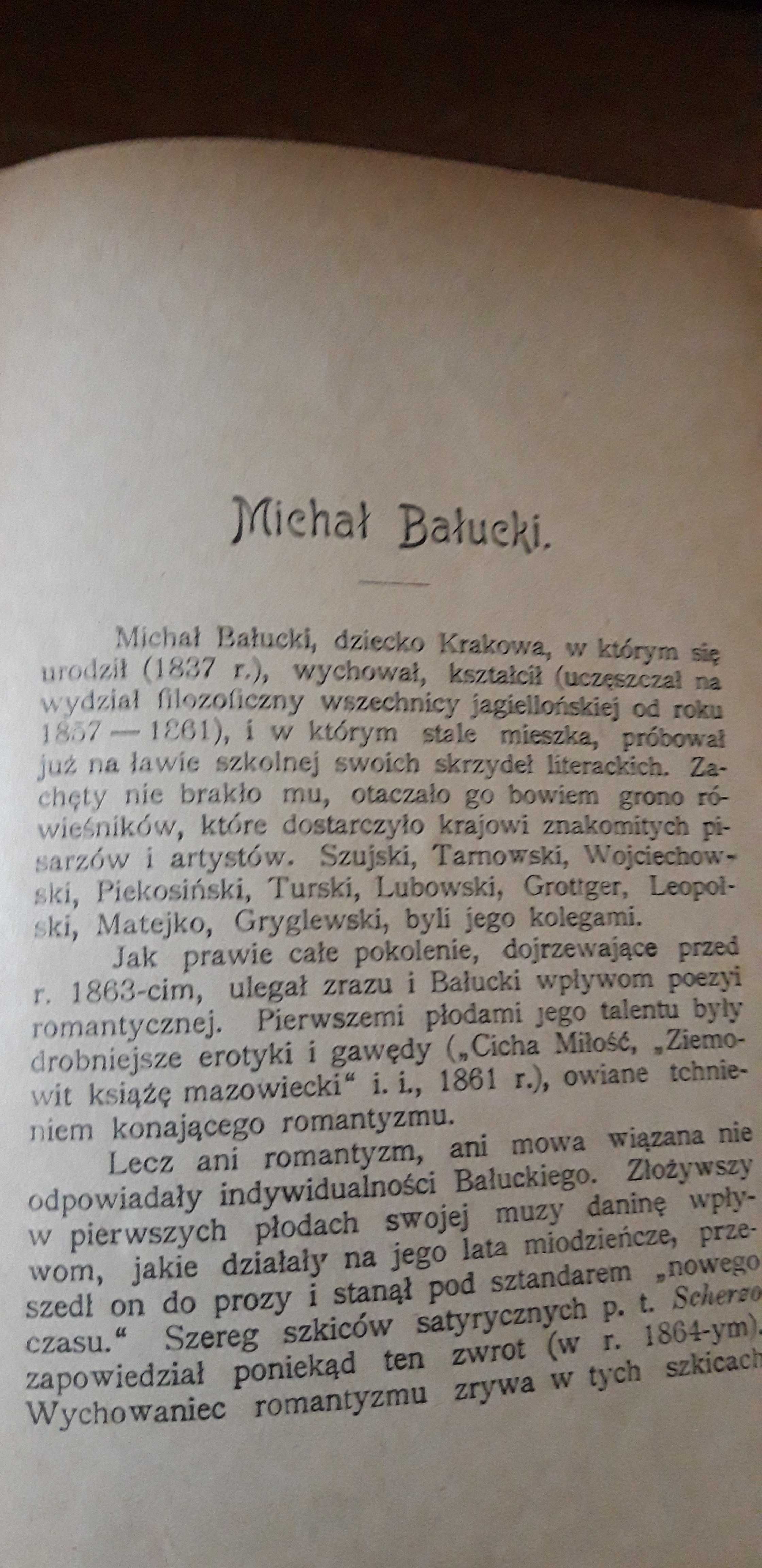 Przeklęte  Pieniądze- M. Bałucki - BDW 1899.opr., pierwodruk