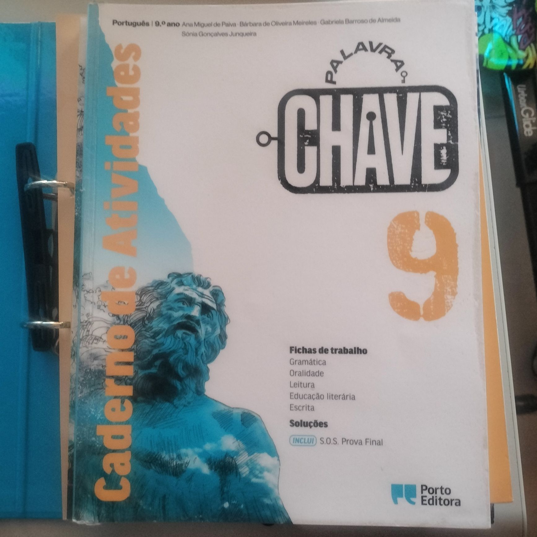 Manual e caderno de atividades de português 9⁰ ano