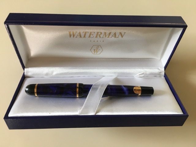 Ручка роллер Waterman Phileas Mineral Blue FP коллекционная позолота м