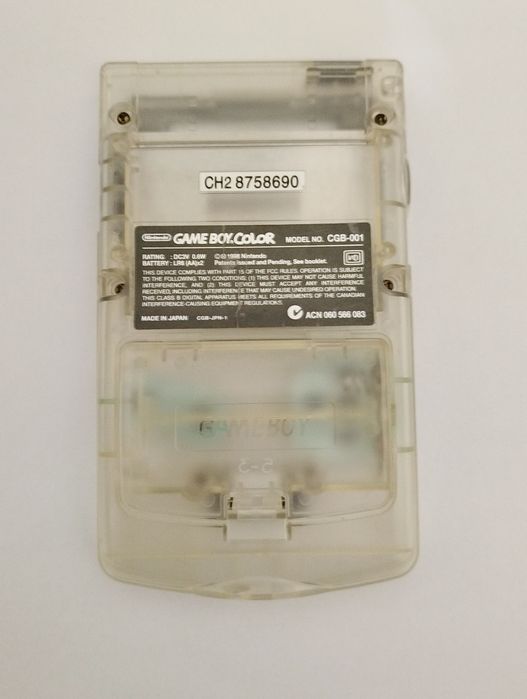 Carcaça Game Boy color transparente