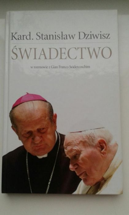 2 książki: Jan Paweł II - Świadectwo St. Dziwisz, Pozwólcie mi odejść