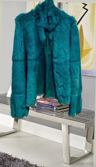 Casaco reversivel pelo e pele