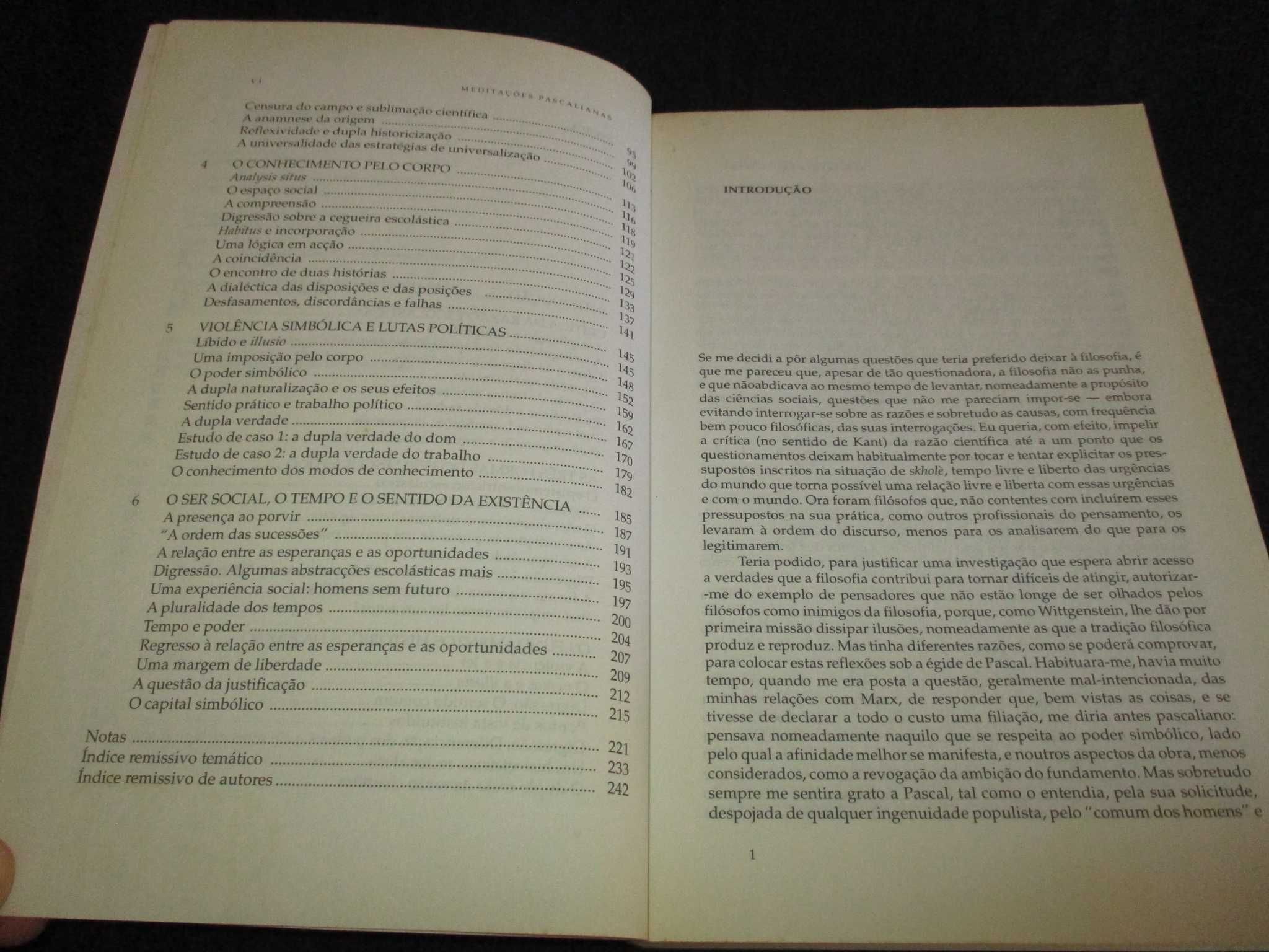 Livro Meditações Pascalianas Pierre Bourdieu