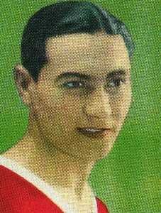 Estatueta em faiança de antigo jogador do Benfica 1935