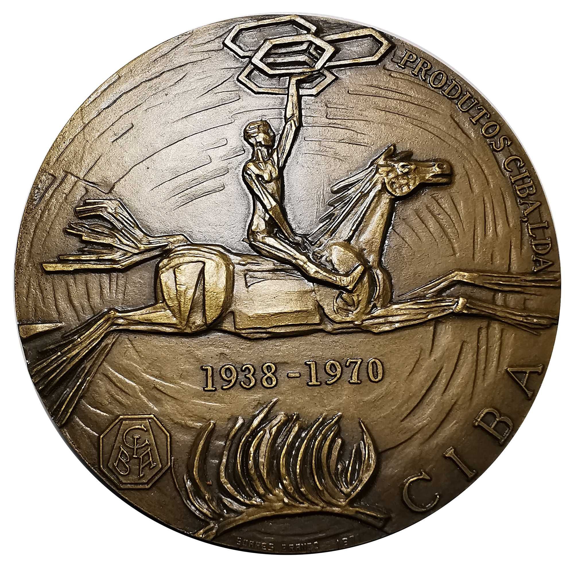 Medalha em Bronze Produtos Ciba Lda, 1938 a 1970