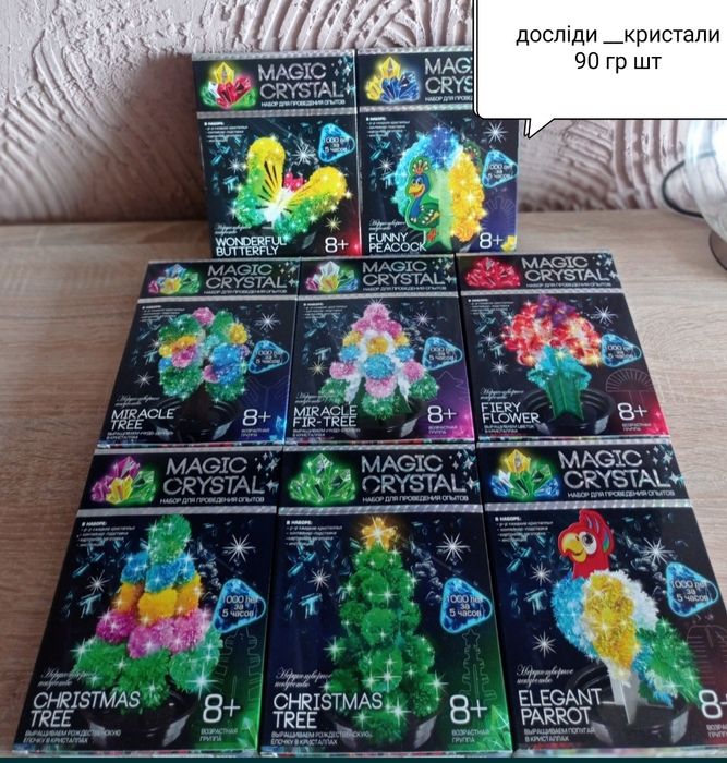 Опыты кристаллы  производство Украина