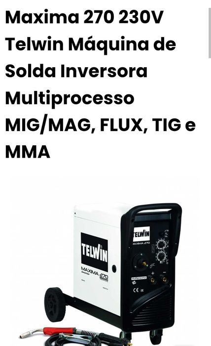 Máquina soldar com garantia