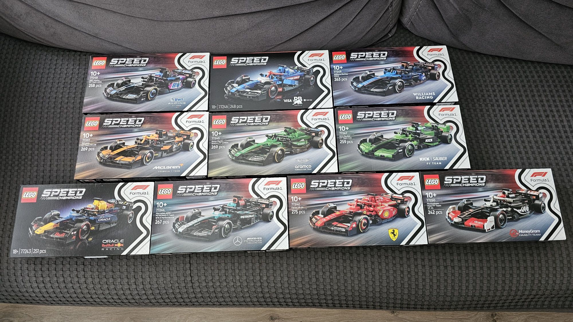 Lego Speed Champions Formuła 1 komplet 10 sztuk nowe