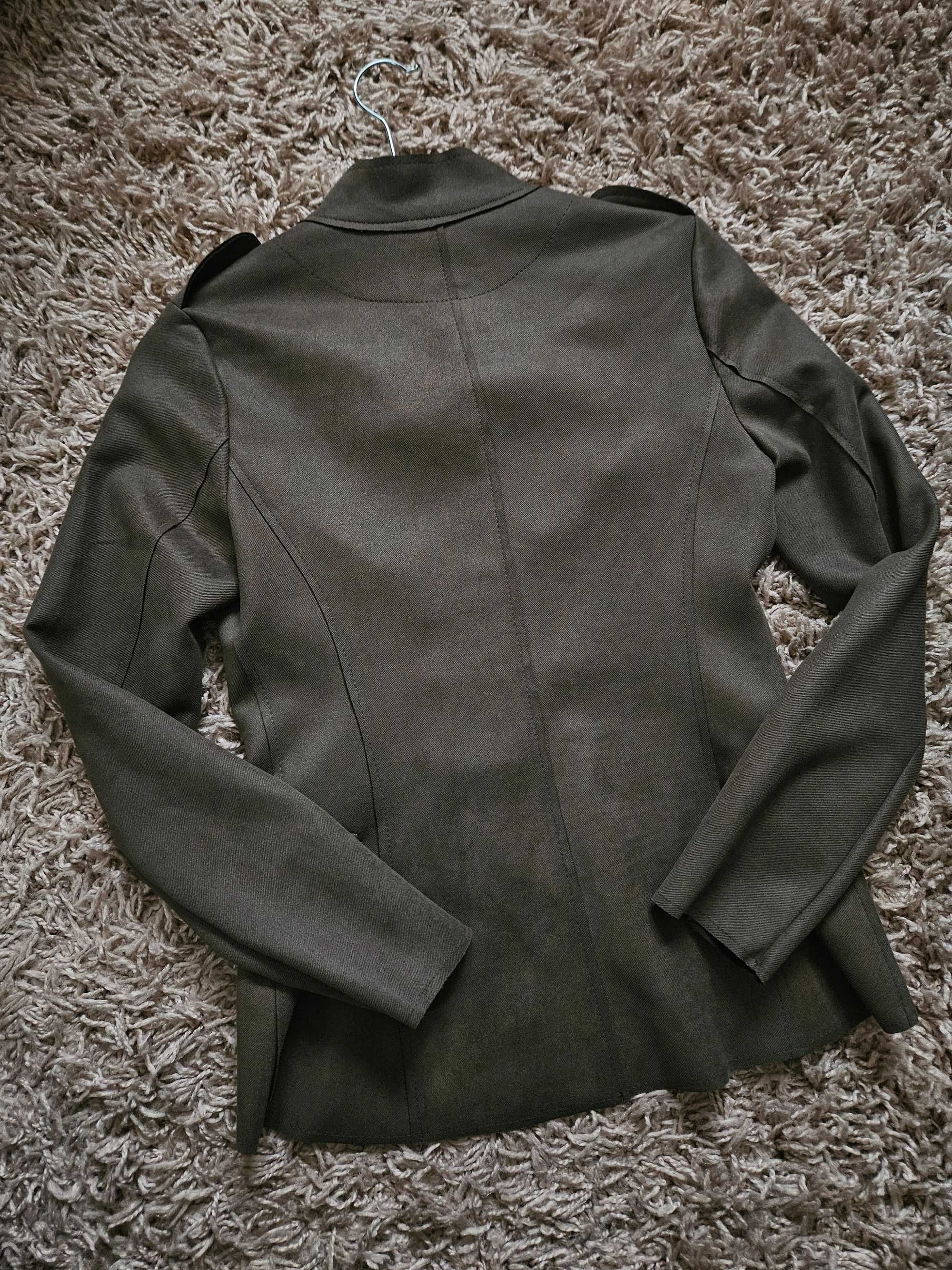Blezer marynarka żakiet khaki xs 34