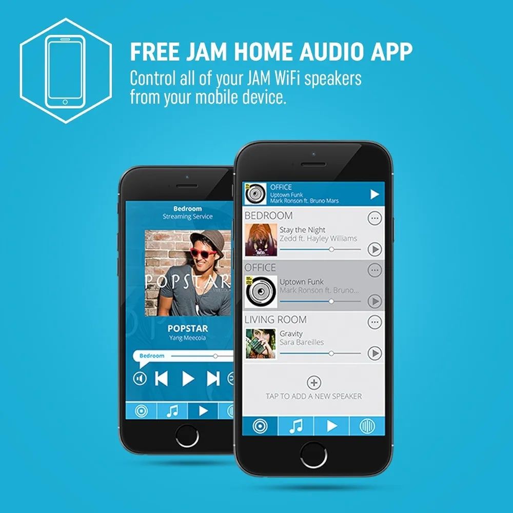 Conjunto colunas Wi-Fi Jam Rythm + Symphony